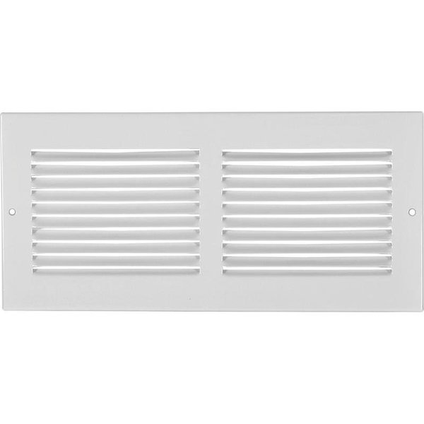 Imperial Sidewall Grille, 1314 in L, 714 in W, Steel, White RG0385